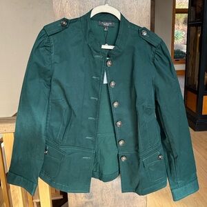 Talbots Forest Green Military Style Jacket  Plus Size - NWT - Size 18
